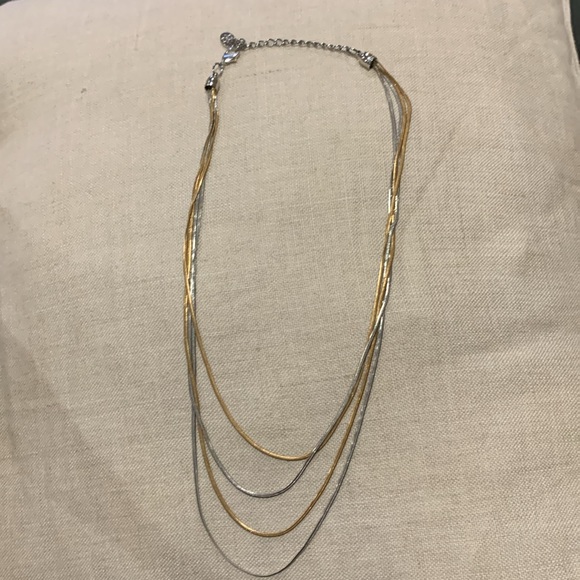 Gold & Silver layered snake chain - Picture 1 of 3